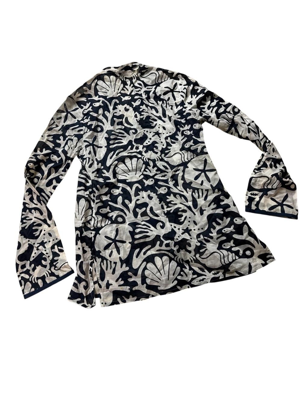 Vineyard Vines Navy and White Kids Swim Coverup